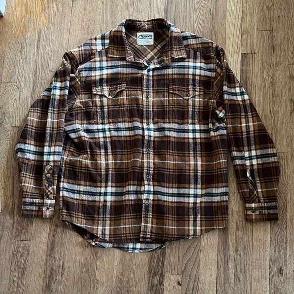 Mountain Khakis Men’s Brown Flannel Plaid Shirt XL - Picture 1 of 6